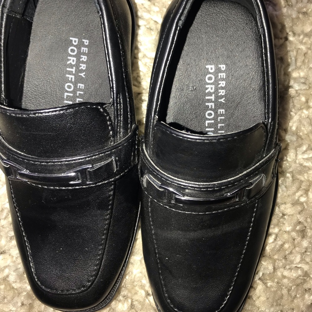 ❗️NEW❗️Perry Ellis Boys Black Dress Shoes - Picture 3 of 7